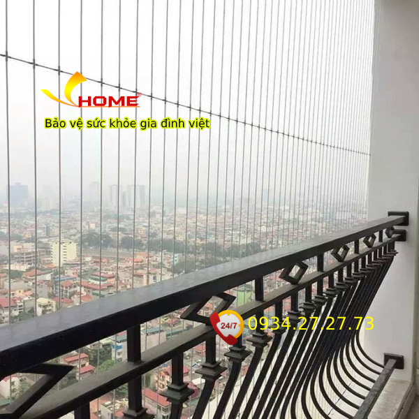 Lưới bảo hộ ban công v-h