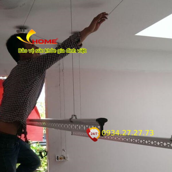 Giàn phơi gắn trần vh-33