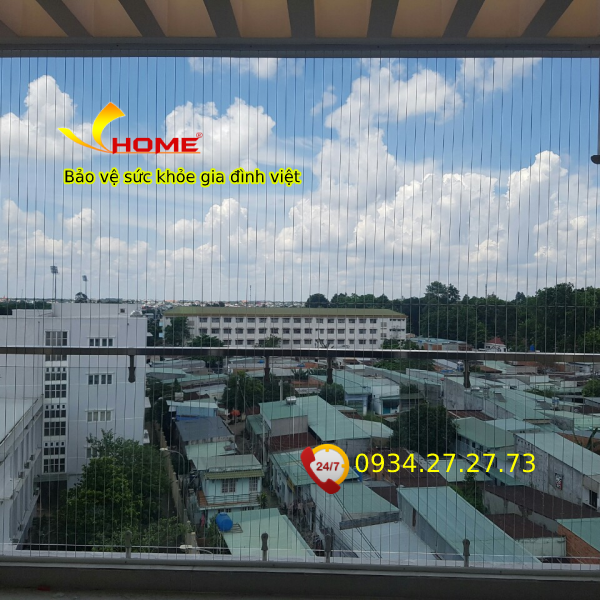 Lưới bảo hộ ban công v-h