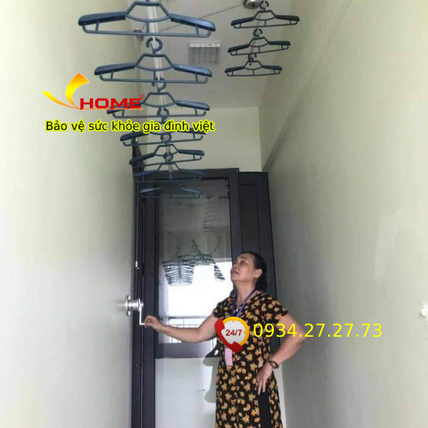 Giàn phơi gắn trần vh-55