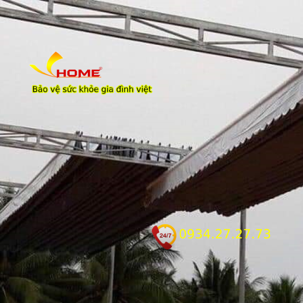 Bạt xếp di động v-h