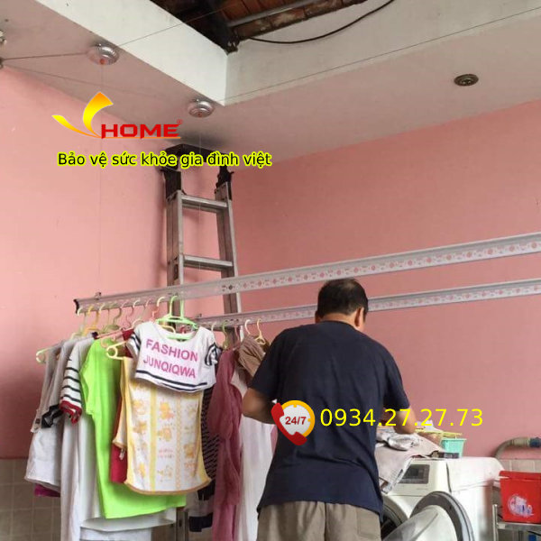Giàn phơi gắn trần vh-10