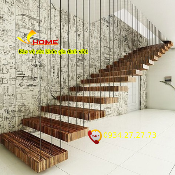 Lưới cáp Cầu Thang v-h